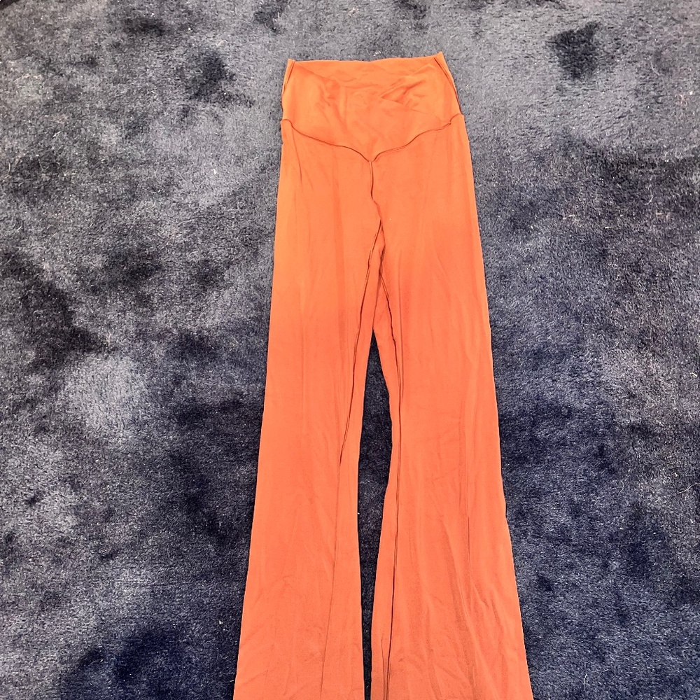 Offline by Aerie Crossover Flare Leggings Rust Color Size M